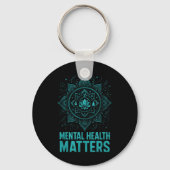 Mental Health S End Stigma Awareness Sleutelhanger (Voorkant)