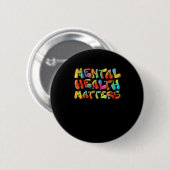 Mental Health S Graffiti Sticker Ronde Button 5,7 Cm (Voorkant /achterkant)