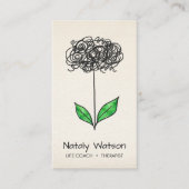 Mental Health Scribble to Growth Sprout Therapist Visitekaartje (Voorkant)
