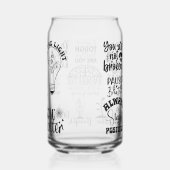 Mental Health Self Care Positive Affirmations Mind Blikvorm Glas (Rechts)