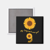 Mental Health Semicolon Sunflower Suicide Preventi Magneet (Voorkant / Achterkant)