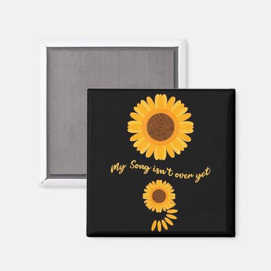 Mental Health Semicolon Sunflower Suicide Preventi Magneet (Voorkant / Achterkant)
