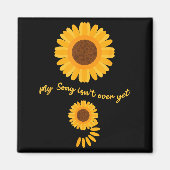 Mental Health Semicolon Sunflower Suicide Preventi Magneet (Voorkant)