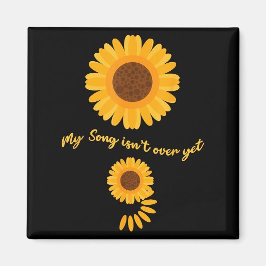 Mental Health Semicolon Sunflower Suicide Preventi Magneet (Voorkant)