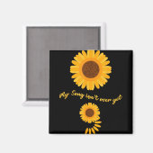 Mental Health Semicolon Sunflower Suicide Preventi Magneet (Voorkant / Achterkant)