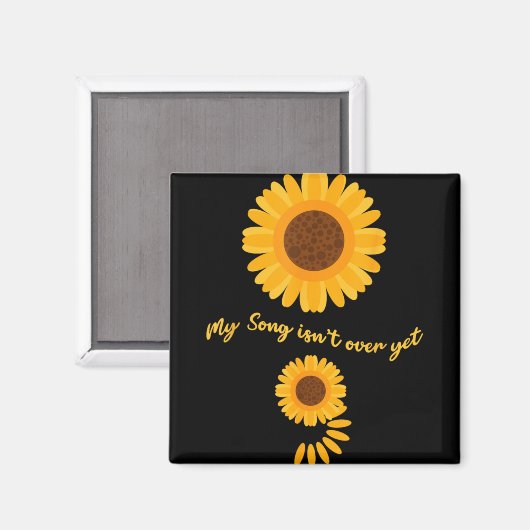 Mental Health Semicolon Sunflower Suicide Preventi Magneet (Voorkant / Achterkant)