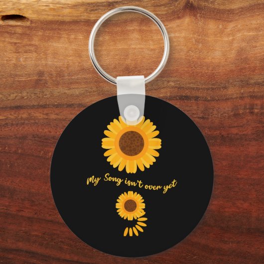 Mental Health Semicolon Sunflower Suicide Preventi Sleutelhanger (Voorkant)