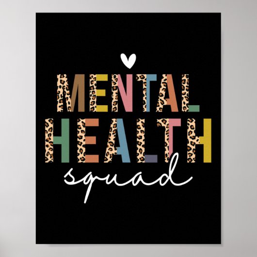 Mental Health Squad beëindigt het stigma Mental He Poster (Voorkant)