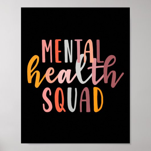 Mental Health Squad beëindigt het stigma Mental He Poster (Voorkant)