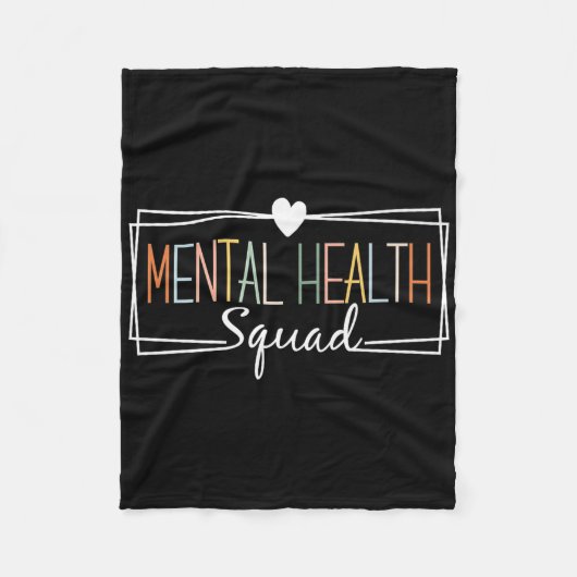 Mental Health Squad Brain Illness Mental Health AW Fleece Deken (Voorkant)