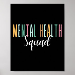 Mental Health Squad Geestelijke Gezondheidsbewustz Poster