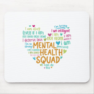 Mental Health Squad Liefde Hart Feiten Mentale Gez Muismat