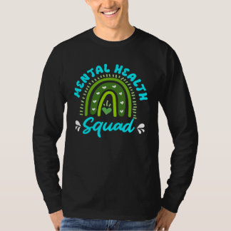 Mental Health Squad Solidarity Awareness well bein T-shirt