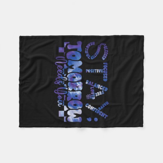 Mental Health Stay Tomorrow Suicide Prevention Awa Fleece Deken (Voorkant (Horizontaal))