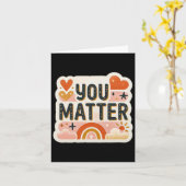 Mental Health Sticker Kaart (Gele Bloem)
