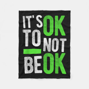 Mental Health Suicide Awareness geeft het goede vo Fleece Deken