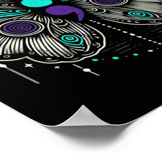 Mental Health Suicide Awareness Semicolon Butterfl Poster (Hoek)