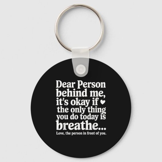 Mental Health Suicide Prevention Awareness Person  Sleutelhanger (Voorkant)