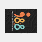 Mental Health Suicide Prevention Awareness Support Fleece Deken (Voorkant (Horizontaal))