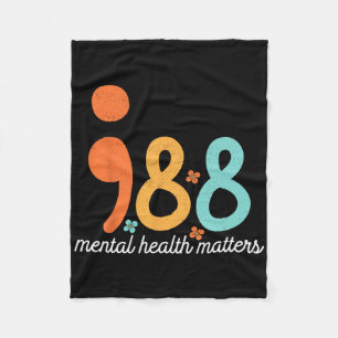 Mental Health Suicide Prevention Awareness Support Fleece Deken