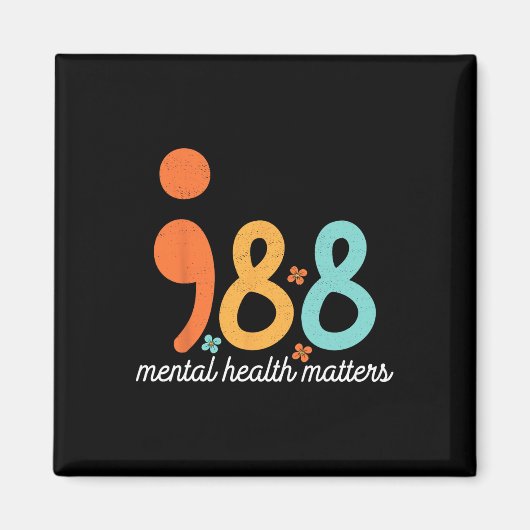 Mental Health Suicide Prevention Awareness Support Magneet (Voorkant)