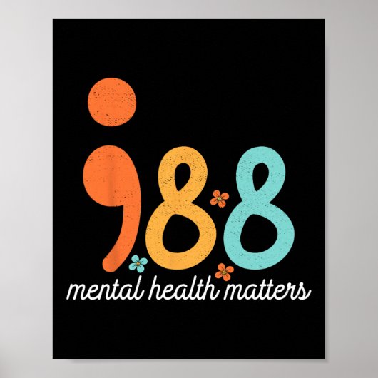 Mental Health Suicide Prevention Awareness Support Poster (Voorkant)