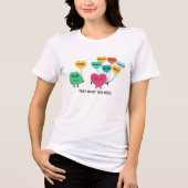 Mental Health Support Balloons Tri-Blend Shirt (Voorkant)