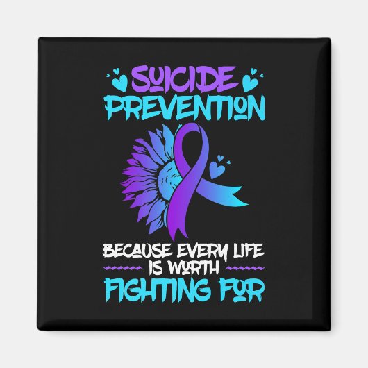 Mental Health Support Week Suicide Prevention Awar Magneet (Voorkant)