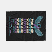 Mental Health Suprt Suicide Prevention Awareness S Fleece Deken (Voorkant (Horizontaal))