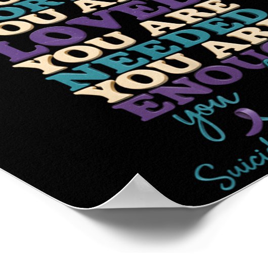 Mental Health Suprt Suicide Prevention Awareness S Poster (Hoek)