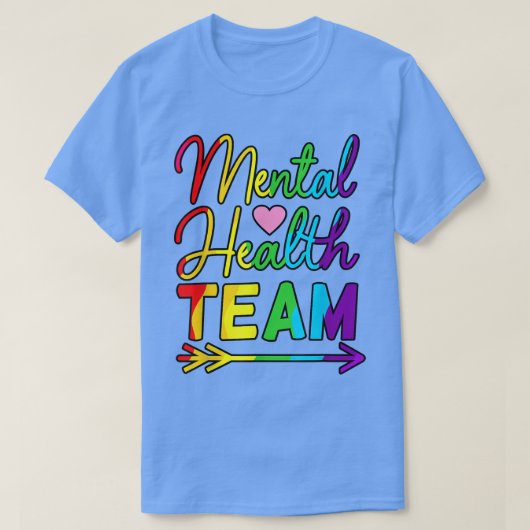 Mental Health Team Awareness Supporter Graphic 542 T-shirt (Design voorkant)
