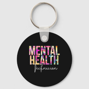 Mental Health Technician Tie Dye School Waardering Sleutelhanger