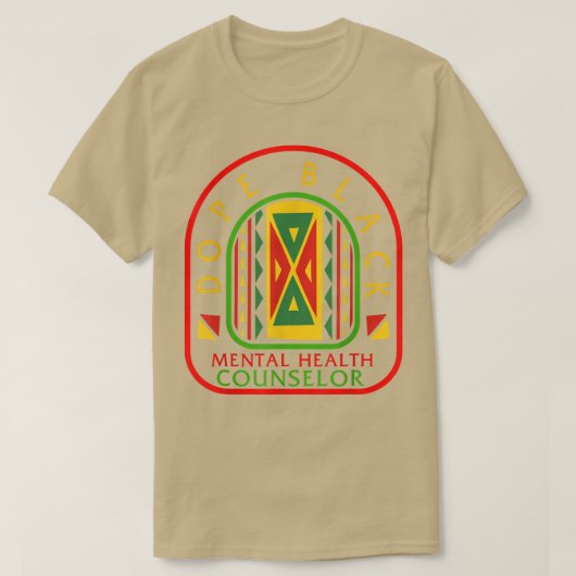 Mental Health Therapist Black Therapist Student Af T-shirt (Design voorkant)