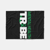 Mental Health Tribe Mental Health Awareness Fleece Deken (Voorkant (Horizontaal))