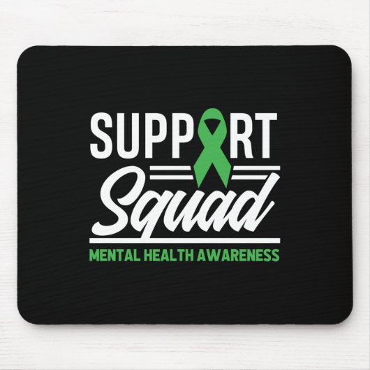 Mental Health Warrior Support Squad Mental Health Muismat (Voorkant)