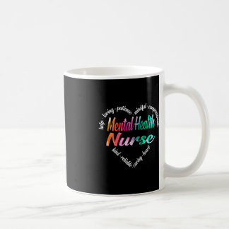 Mental Health Zurse Heart Word Cloud Waterverf Ra Koffiemok