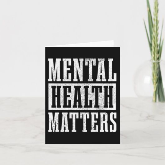 Mental Health's Awareness Month Einde van het Stig Kaart (Voorkant)