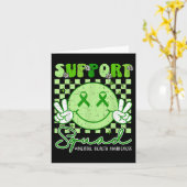 Mental Health's Awareness Support Squad Smile Face Kaart (Gele Bloem)