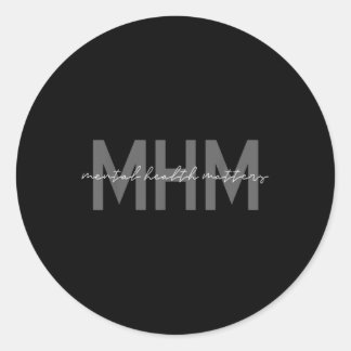Mental Health's Mental Awareness Therapeut Ronde Sticker