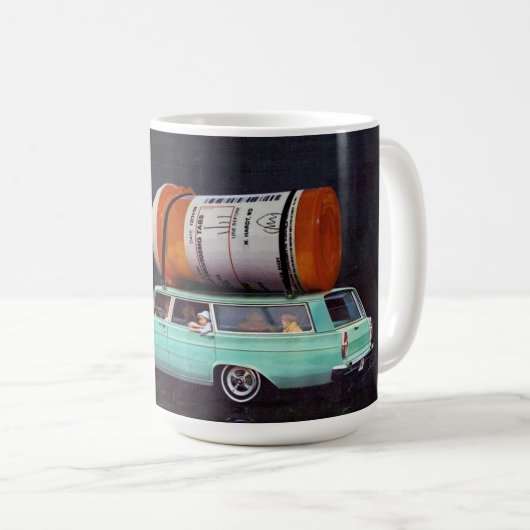 Mental Illness Happy Hour Coffee Mok (Voorkant rechts)