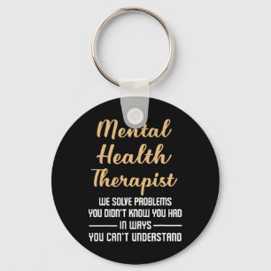 Mental Illness Health Counselor Gift - Therapist Q Sleutelhanger