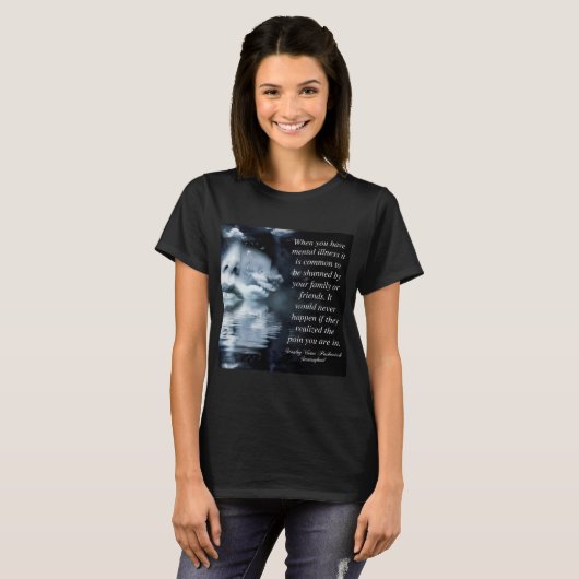 Mental Illness Meme Shunned T-shirt (Voorkant volledig)