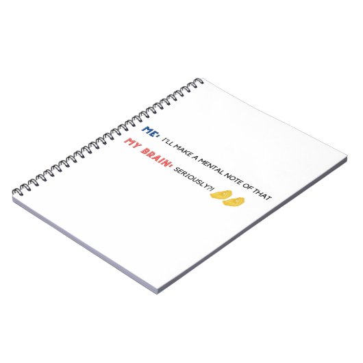 Mental Notes Funny Emoji Diary Notitieboek (Linkerzijde)