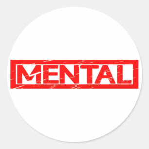 Mental Stamp Ronde Sticker
