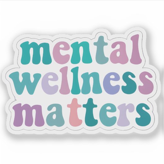 Mental Wellness Matters Sticker (Voorkant)