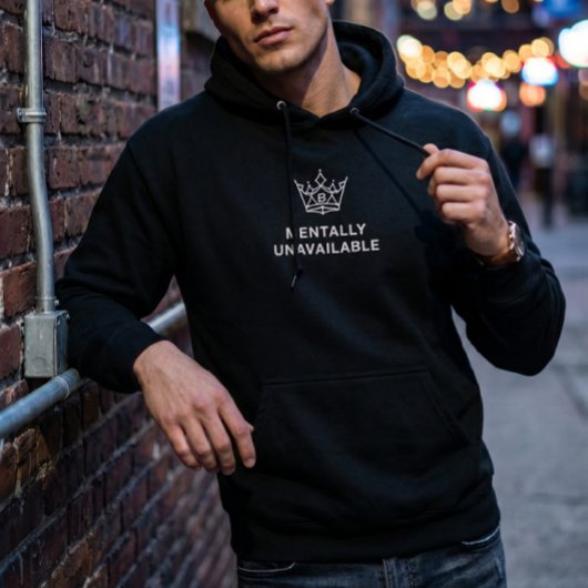 Mentale Afwezigheid Hoodie Zwart