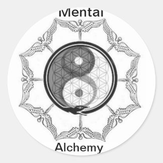 Mentale alchemie Logo-Sticker Ronde Sticker
