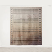 Mentale Asiel Line-Up Mugshot Grunge Hoogtekaart Wandkleed (Voorkant)