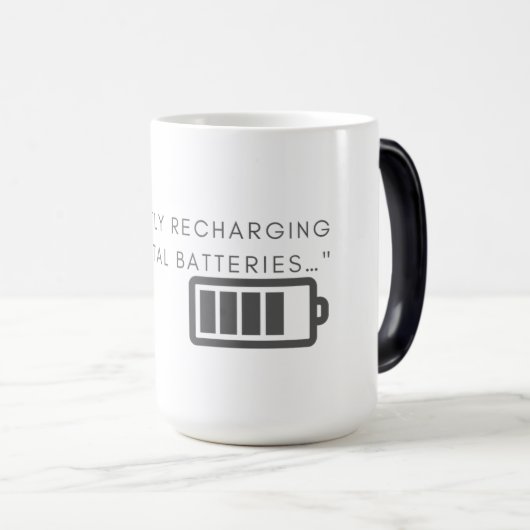 Mentale Batterijen Opladen Magische Mok (Voorkant rechts)