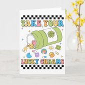 Mentale bewustzijn neem je geluksbrengerpillen Gez Kaart (Gele Bloem)